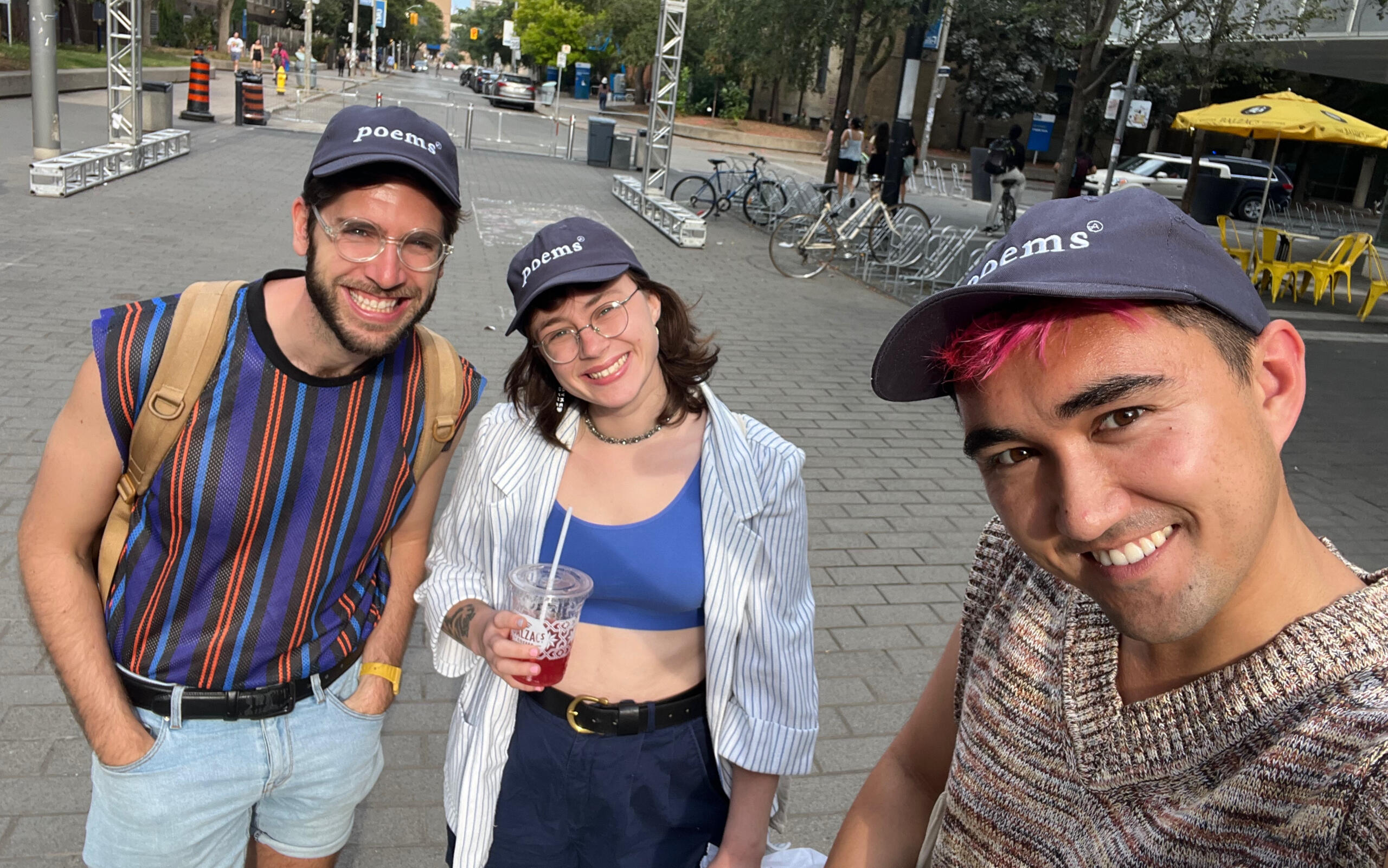 Kurt Ostrow, (left) Gabrielle Grace Hogan (center), and Rob Colgate (right)